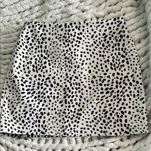 Black and Beige Polka Dot Skirt by Altered State Med